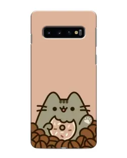 Чехол для Samsung Galaxy S10 с картинкой «Кофейный Пушин» Чехол для Samsung Galaxy S10 с картинкой «Кофейный Пушин»