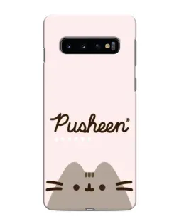 Чехол для Samsung Galaxy S10 с картинкой «Pusheen логотип» Чехол для Samsung Galaxy S10 с картинкой «Pusheen логотип»