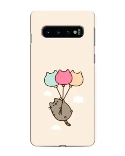 Чехол для Samsung Galaxy S10 с картинкой «Пушин на шариках» Чехол для Samsung Galaxy S10 с картинкой «Пушин на шариках»