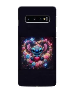 Чехол для Samsung Galaxy S10 с картинкой «Stitch в цветах» Чехол для Samsung Galaxy S10 с картинкой «Stitch в цветах»