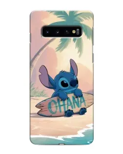 Чехол для Samsung Galaxy S10 с картинкой «Стич на серфе» Чехол для Samsung Galaxy S10 с картинкой «Стич на серфе»