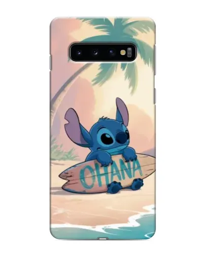 Чехол для Samsung Galaxy S10 с картинкой «Стич на серфе» Чехол для Samsung Galaxy S10 с картинкой «Стич на серфе»