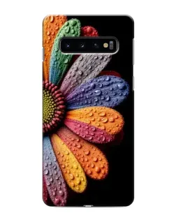 Чехол для Samsung Galaxy S10 с картинкой «Радужный цветок» Чехол для Samsung Galaxy S10 с картинкой «Радужный цветок»