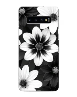 Чехол для Samsung Galaxy S10 с картинкой «Монохромные астры» Чехол для Samsung Galaxy S10 с картинкой «Монохромные астры»