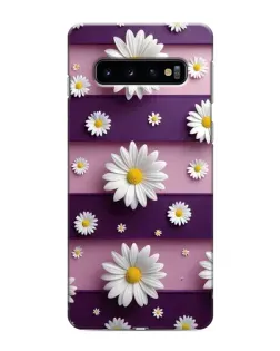 Чехол для Samsung Galaxy S10 с картинкой «Ромашки на фиолетовом» Чехол для Samsung Galaxy S10 с картинкой «Ромашки на фиолетовом»