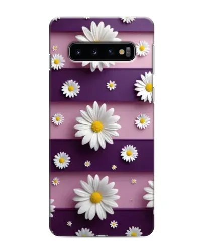 Чехол для Samsung Galaxy S10 с картинкой «Ромашки на фиолетовом» Чехол для Samsung Galaxy S10 с картинкой «Ромашки на фиолетовом»