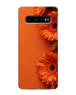 Чехол для Samsung Galaxy S10 с картинкой «Оранжевые герберы» Чехол для Samsung Galaxy S10 с картинкой «Оранжевые герберы»