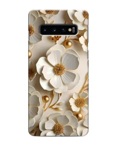 Чехол для Samsung Galaxy S10 с картинкой «Белие бумажние цвети» Чехол для Samsung Galaxy S10 с картинкой «Белие бумажние цвети»