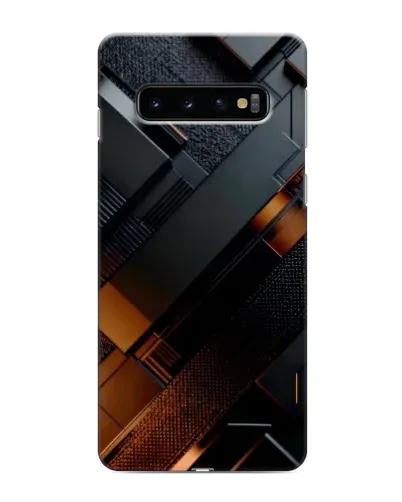 Чохол для Samsung Galaxy S10 з картинкою «Чорні геометричні блоки» Чохол для Samsung Galaxy S10 з картинкою «Чорні геометричні блоки»