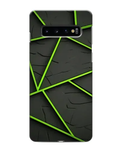 Чохол для Samsung Galaxy S10 з картинкою «Зелені геометричні лінії» Чохол для Samsung Galaxy S10 з картинкою «Зелені геометричні лінії»