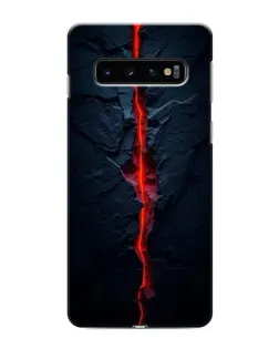 Чохол для Samsung Galaxy S10 з картинкою «Червона лавова тріщина»