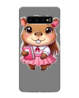 Чехол для Samsung Galaxy S10 с картинкой «Девочка капибара» Чехол для Samsung Galaxy S10 с картинкой «Девочка капибара»