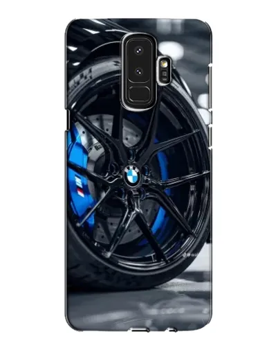 Чехол для Samsung Galaxy S9 Plus (G965) с картинкой «Колесо BMW вблизи»