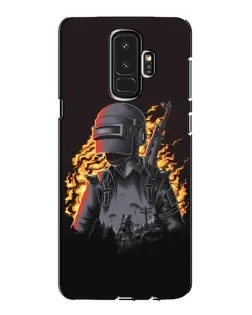 Чохол для Samsung Galaxy S9 Plus (G965) з картинкою «PUBG — вогняний силует»