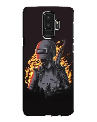 Чохол для Samsung Galaxy S9 Plus (G965) з картинкою «PUBG — вогняний силует»