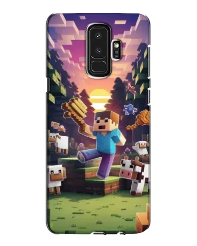 Чехол для Samsung Galaxy S9 Plus (G965) с картинкой «Стив на ферме»