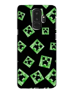 Чехол для Samsung Galaxy S9 Plus (G965) с картинкой «Паттерн с криперами» Чехол для Samsung Galaxy S9 Plus (G965) с картинкой «Паттерн с криперами»