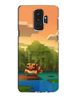 Чехол для Samsung Galaxy S9 Plus (G965) с картинкой «Майнкрафт закат солнца» Чехол для Samsung Galaxy S9 Plus (G965) с картинкой «Майнкрафт закат солнца»