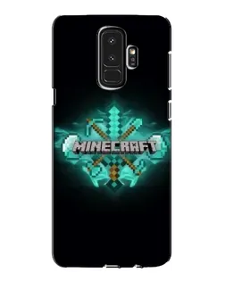 Чехол для Samsung Galaxy S9 Plus (G965) с картинкой «Minecraft Diamond лого» Чехол для Samsung Galaxy S9 Plus (G965) с картинкой «Minecraft Diamond лого»