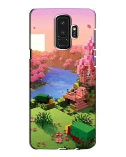 Чехол для Samsung Galaxy S9 Plus (G965) с картинкой «Розовое дерево Minecraft» Чехол для Samsung Galaxy S9 Plus (G965) с картинкой «Розовое дерево Minecraft»