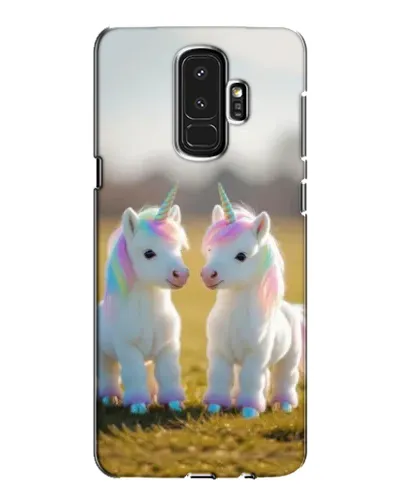 Чехол для Samsung Galaxy S9 Plus (G965) с картинкой «Пара единорогов» Чехол для Samsung Galaxy S9 Plus (G965) с картинкой «Пара единорогов»