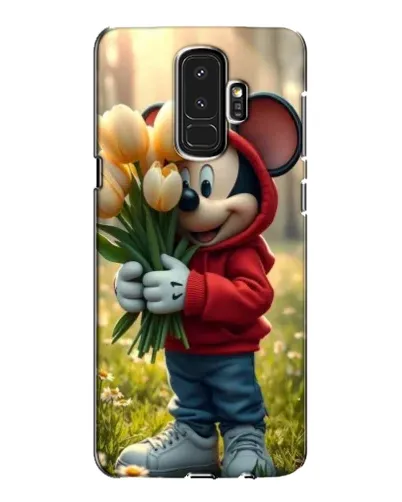 Чехол для Samsung Galaxy S9 Plus (G965) с картинкой «Микки с тюльпанами»