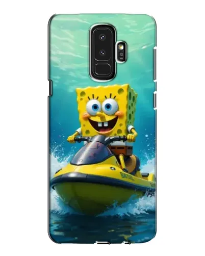 Чехол для Samsung Galaxy S9 Plus (G965) с картинкой «Спанч Боб на гидроцикле»