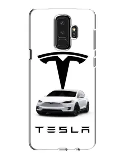 Чехол для Samsung Galaxy S9 Plus (G965) с картинкой «Tesla White Style»