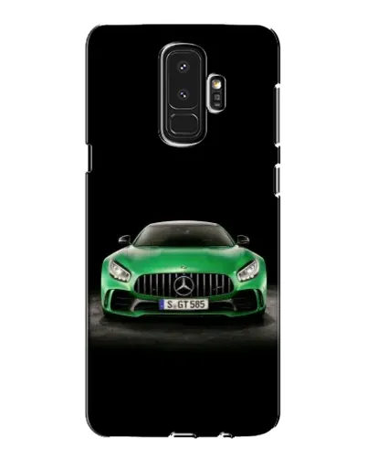 Чехол для Samsung Galaxy S9 Plus (G965) с картинкой «Mercedes — неоновый лого»
