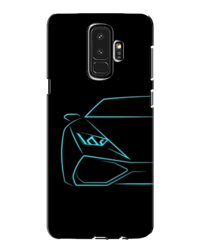 Чехол для Samsung Galaxy S9 Plus (G965) с картинкой «Голубой силуэт Lamborghini» Чехол для Samsung Galaxy S9 Plus (G965) с картинкой «Голубой силуэт Lamborghini»