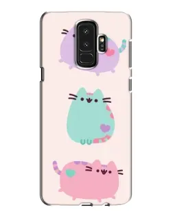 Чохол для Samsung Galaxy S9 Plus (G965) з картинкою «Pusheen тріо»