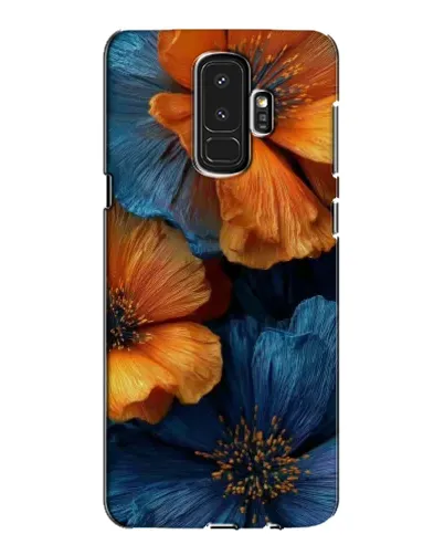 Чехол для Samsung Galaxy S9 Plus (G965) с картинкой «Яркая сине-оранжевая флора» Чехол для Samsung Galaxy S9 Plus (G965) с картинкой «Яркая сине-оранжевая флора»