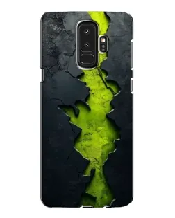 Чехол для Samsung Galaxy S9 Plus (G965) с картинкой «Салатовый разлом скалы»