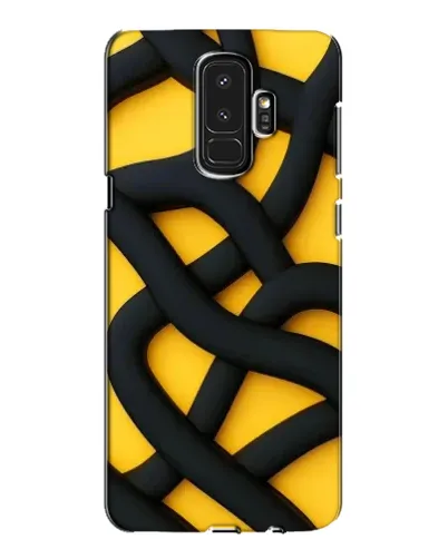 Чехол для Samsung Galaxy S9 Plus (G965) с картинкой «Черное желтое переплетение» Чехол для Samsung Galaxy S9 Plus (G965) с картинкой «Черное желтое переплетение»
