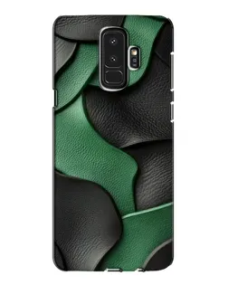 Чехол для Samsung Galaxy S9 Plus (G965) с картинкой «Зеленые кожаные волны»