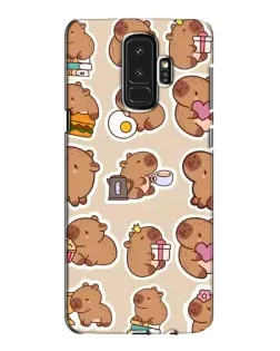 Чехол для Samsung Galaxy S9 Plus (G965) с картинкой «Капибары паттерн» Чехол для Samsung Galaxy S9 Plus (G965) с картинкой «Капибары паттерн»