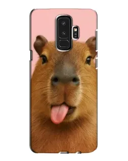 Чехол для Samsung Galaxy S9 Plus (G965) с картинкой «Капибара с языком» Чехол для Samsung Galaxy S9 Plus (G965) с картинкой «Капибара с языком»