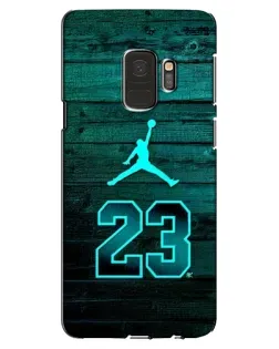 Чехол для Samsung Galaxy S9 (G960) с картинкой «Jordan Cyan 23»