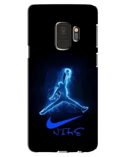 Чехол для Samsung Galaxy S9 (G960) с картинкой «Jordan Neon Blue»