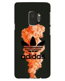 Чехол для Samsung Galaxy S9 (G960) с картинкой «Оранжевый дым Adidas» Чехол для Samsung Galaxy S9 (G960) с картинкой «Оранжевый дым Adidas»