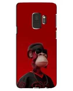 Чехол для Samsung Galaxy S9 (G960) с картинкой «Bored Ape в красном» Чехол для Samsung Galaxy S9 (G960) с картинкой «Bored Ape в красном»