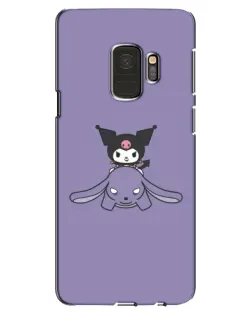 Чехол для Samsung Galaxy S9 (G960) с картинкой «Kuromi на лиловом фоне»