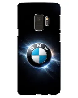 Чехол для Samsung Galaxy S9 (G960) с картинкой «BMW — неоновое сияние»