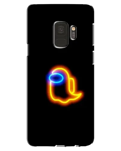 Чехол для Samsung Galaxy S9 (G960) с картинкой «Among Us неоновое сияние»