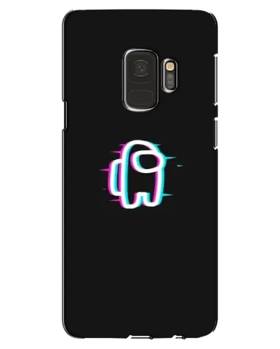 Чехол для Samsung Galaxy S9 (G960) с картинкой «Among Us неон»
