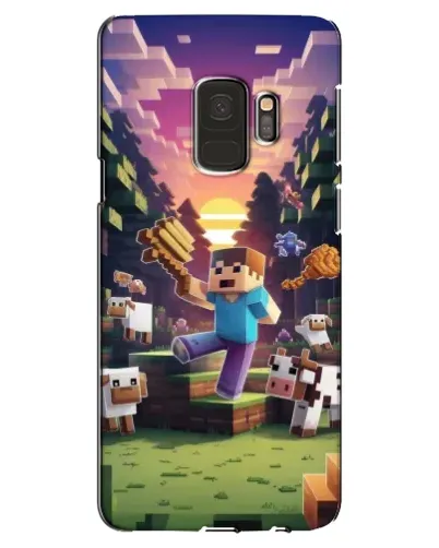 Чехол для Samsung Galaxy S9 (G960) с картинкой «Стив на ферме» Чехол для Samsung Galaxy S9 (G960) с картинкой «Стив на ферме»