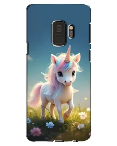 Чехол для Samsung Galaxy S9 (G960) с картинкой «Единорог на поляне»
