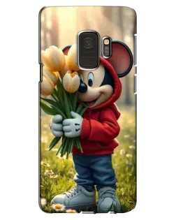 Чехол для Samsung Galaxy S9 (G960) с картинкой «Микки с тюльпанами» Чехол для Samsung Galaxy S9 (G960) с картинкой «Микки с тюльпанами»