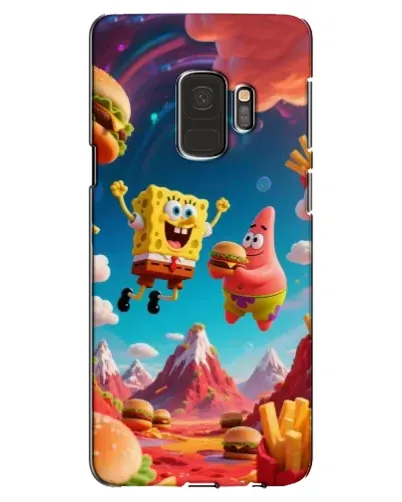 Чехол для Samsung Galaxy S9 (G960) с картинкой «Космический фастфуд»