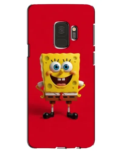 Чехол для Samsung Galaxy S9 (G960) с картинкой «Спанч Боб на красном»